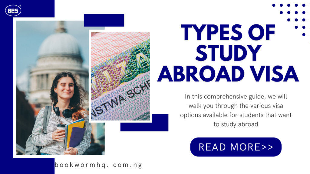 The different types of study abroad visa